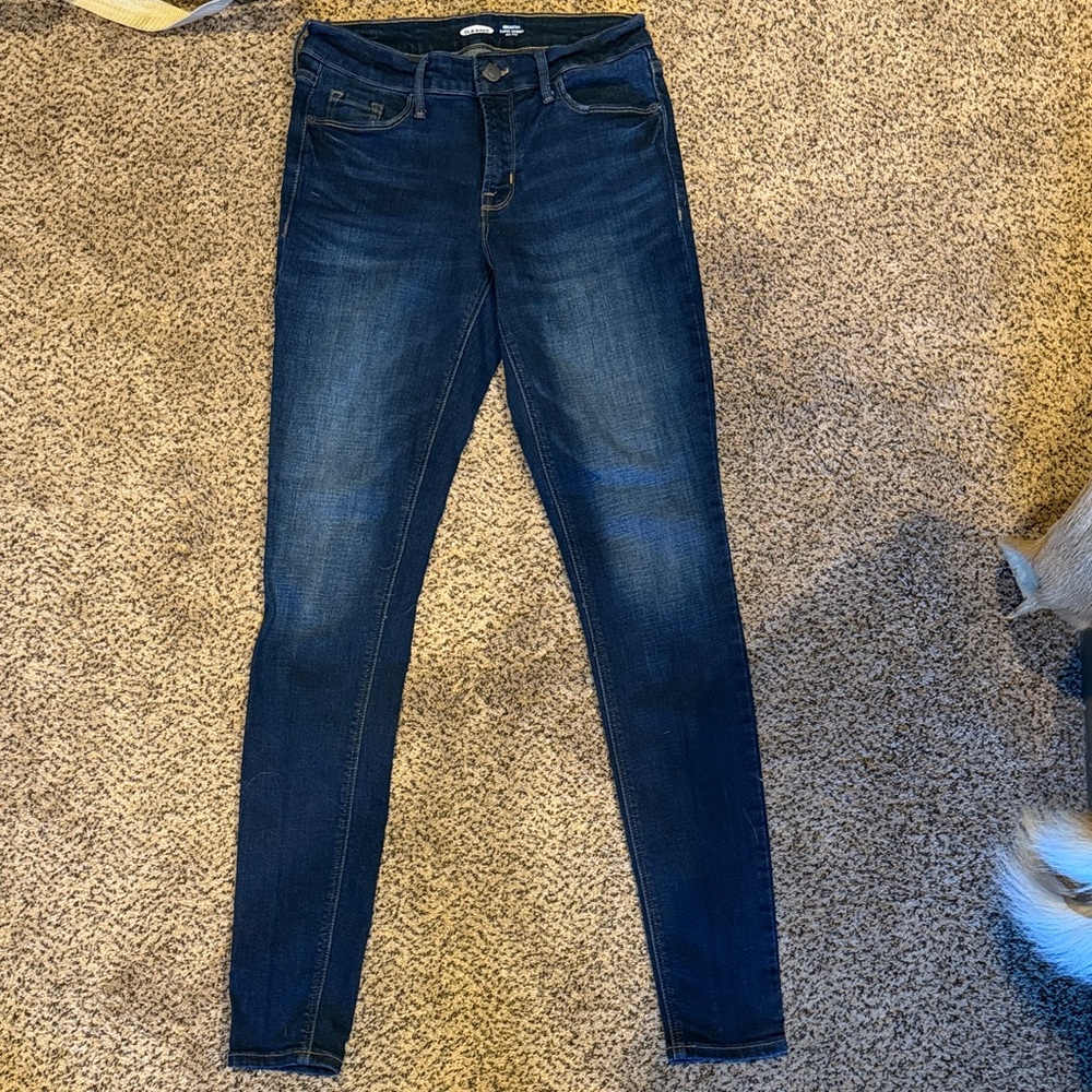 Old Navy Women's Dark Blue Skinny Jeans